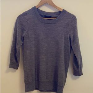 Lightweight wool crew sweater